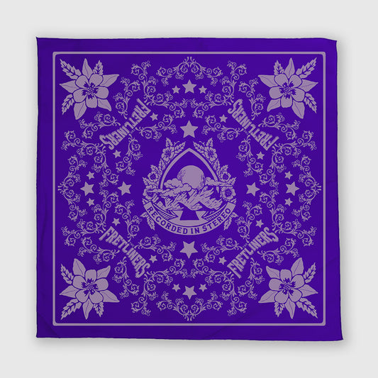 Purple Flowers Bandana